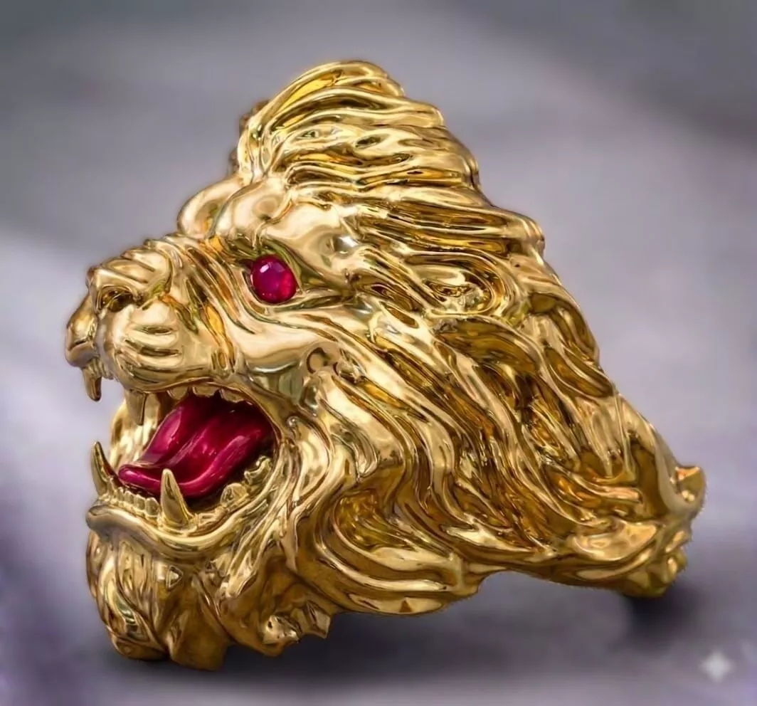 LION RING 3D PRINTABLE 3D print model
