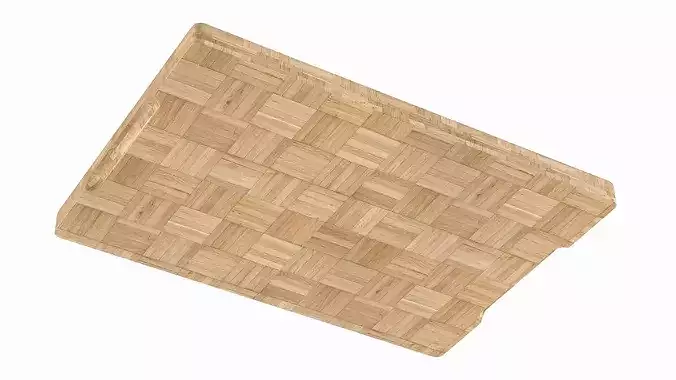 Wooden Skewers with Fruit on Board 3D model 5