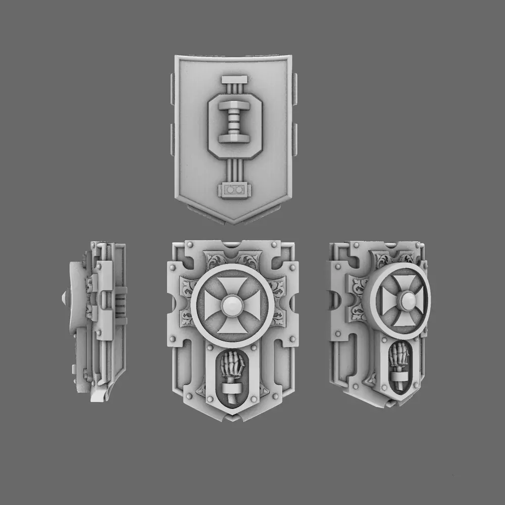 Crusader Knights Relic Shields NOHAND 3D print model