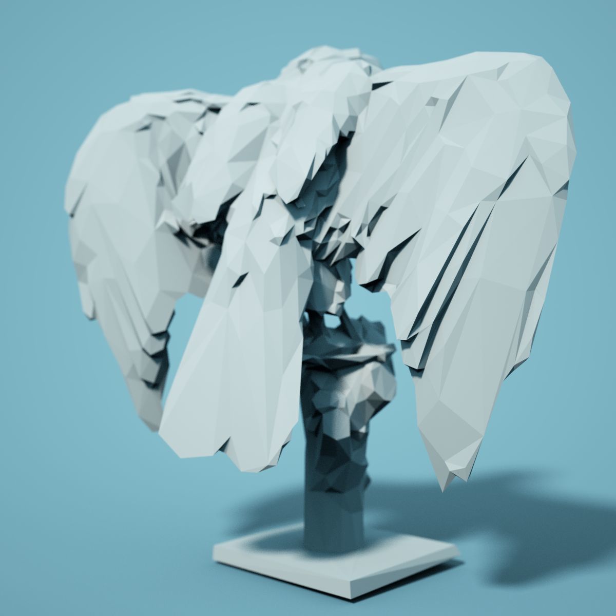 Low Poly bird Collection Low-poly 3D model_78