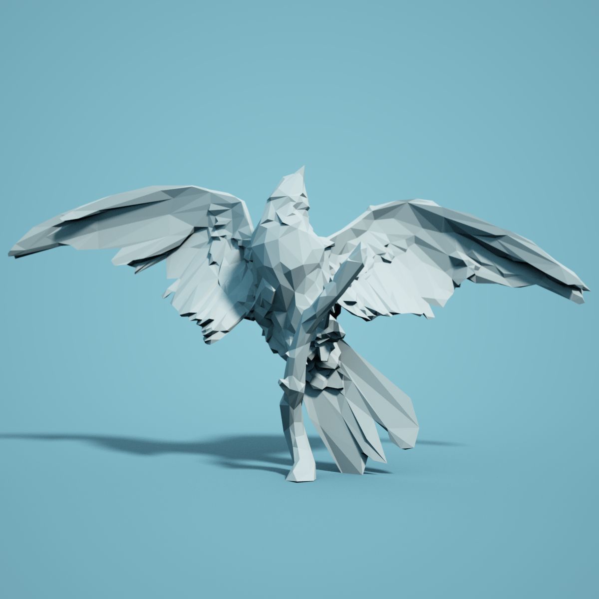 Low Poly bird Collection Low-poly 3D model_131