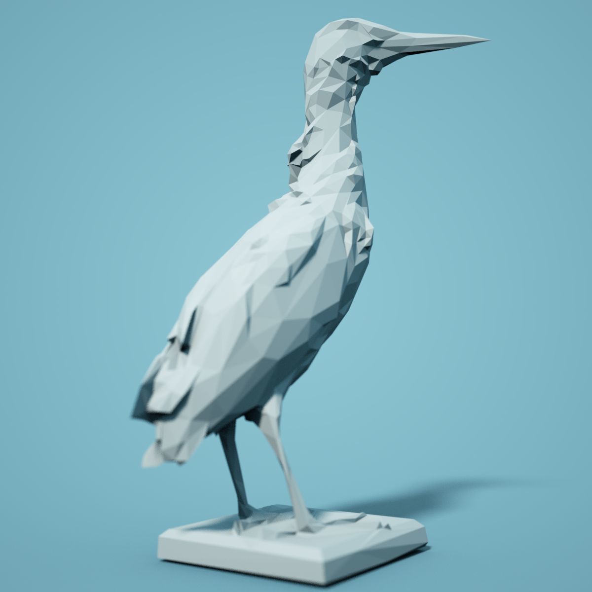 Low Poly bird Collection Low-poly 3D model_37