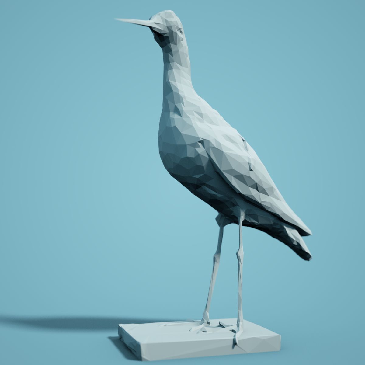 Low Poly bird Collection Low-poly 3D model_24