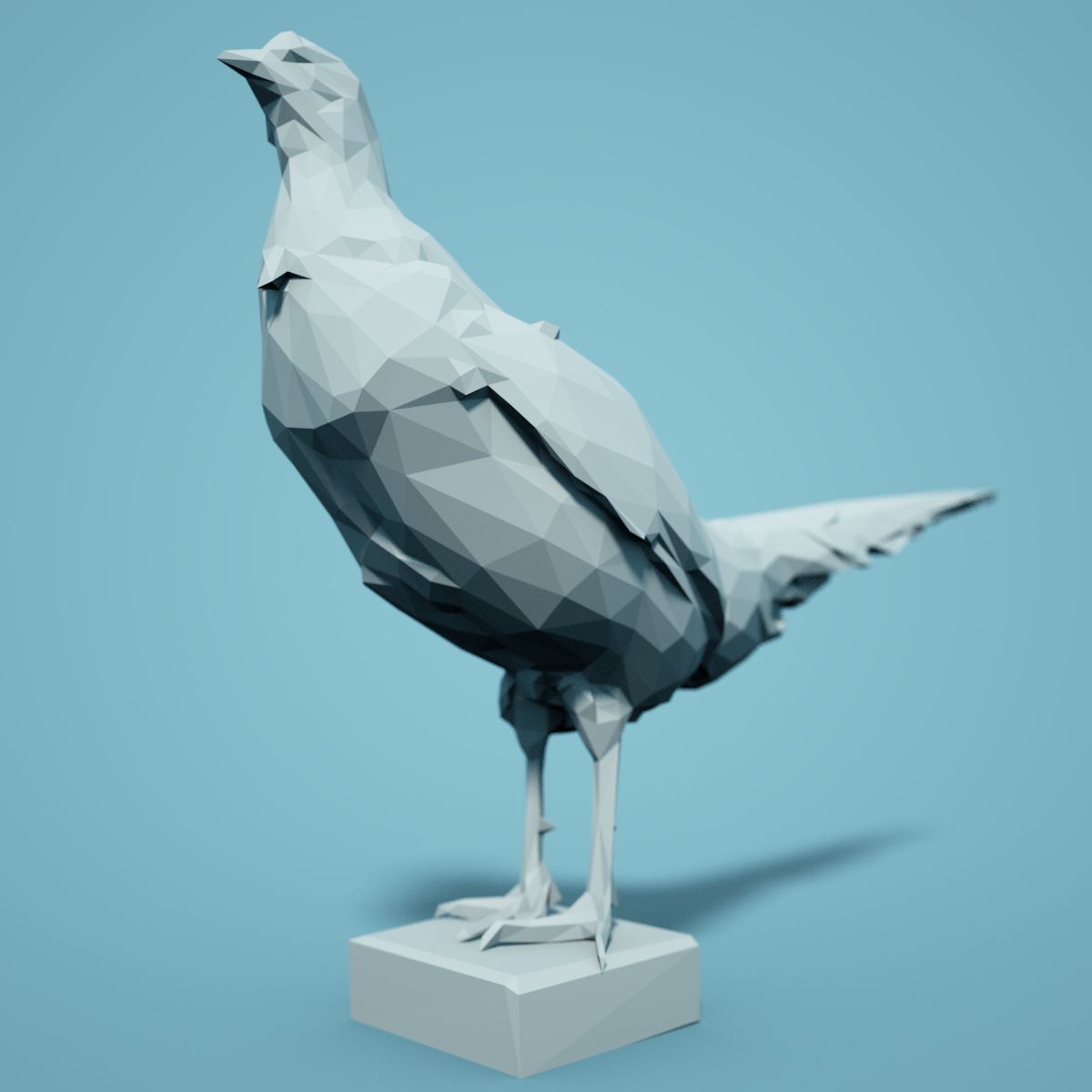 Low Poly bird Collection Low-poly 3D model_98