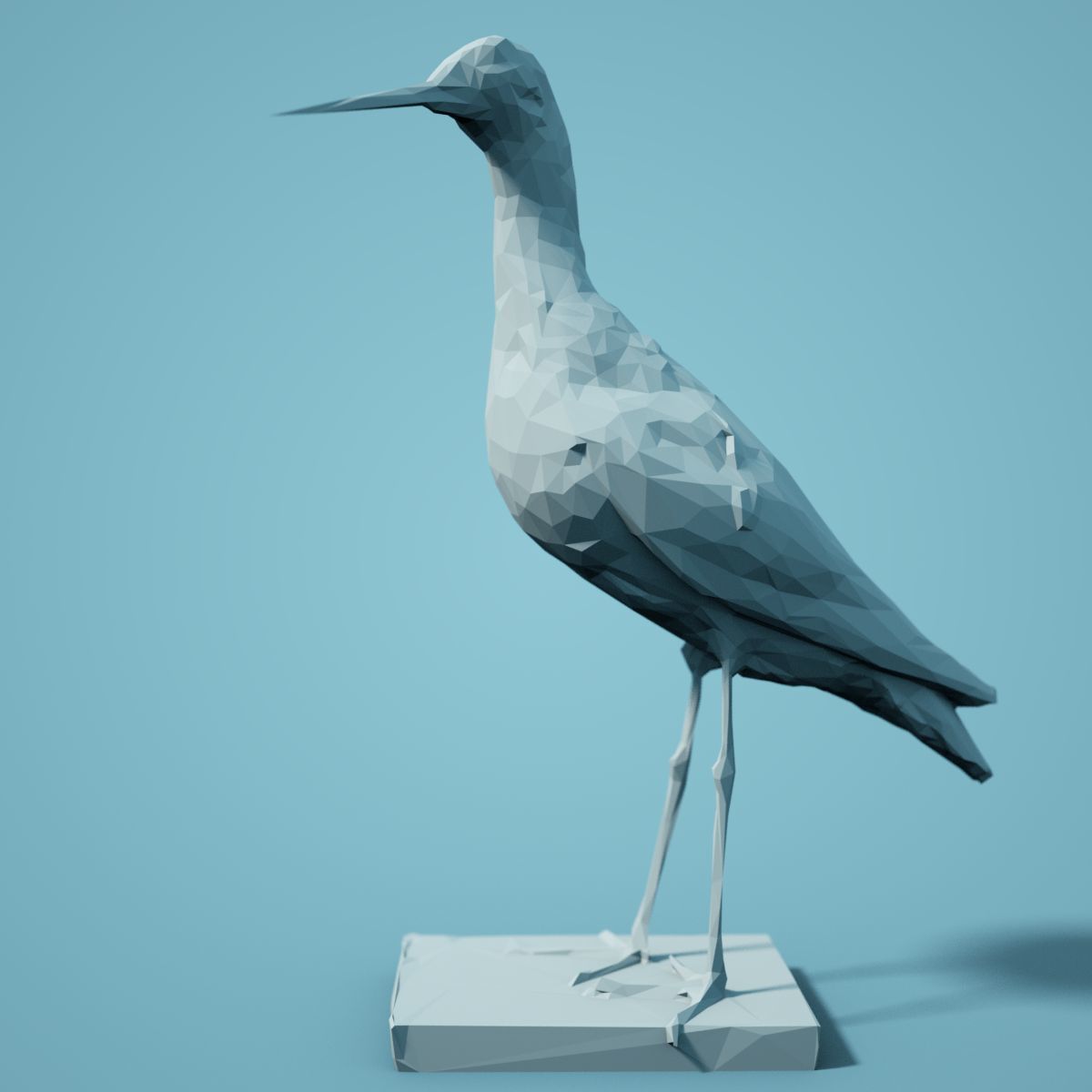 Low Poly bird Collection Low-poly 3D model_42