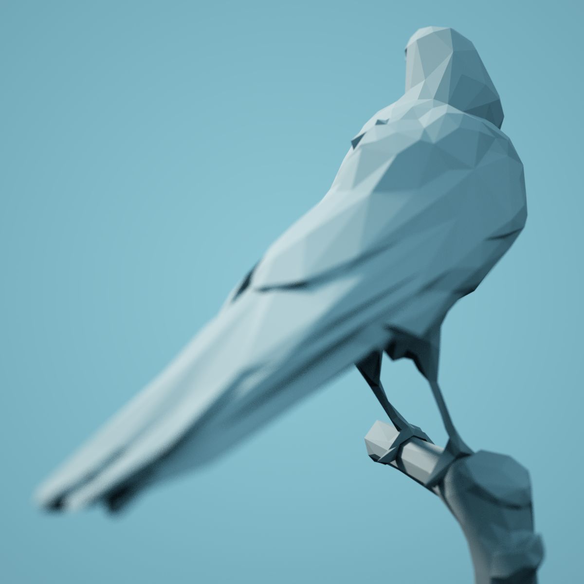 Low Poly bird Collection Low-poly 3D model_59