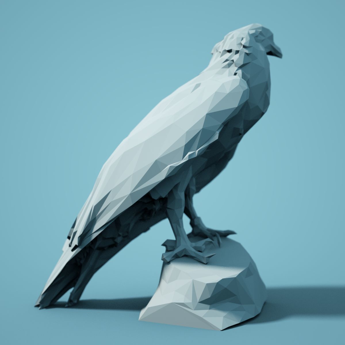 Low Poly bird Collection Low-poly 3D model_115