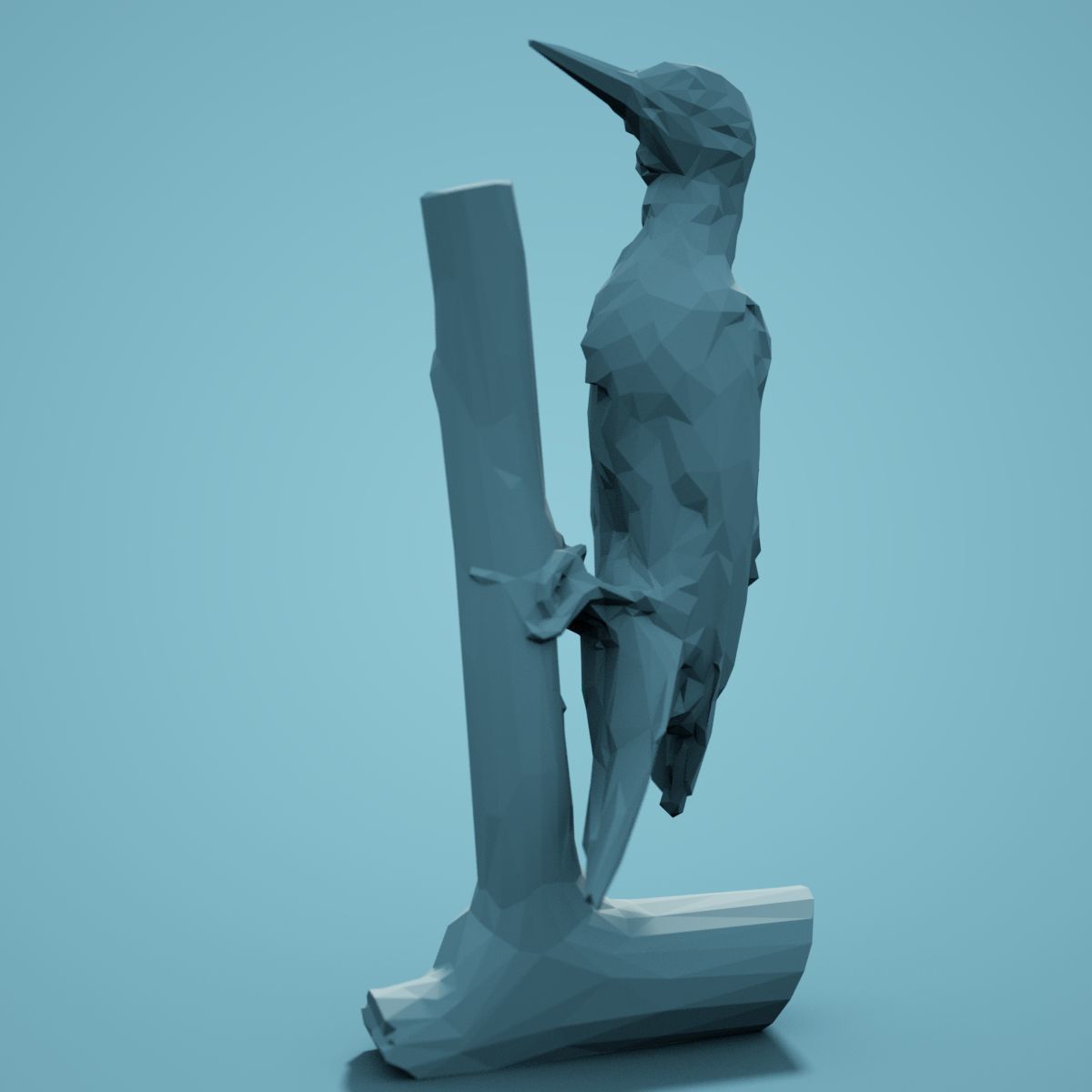 Low Poly bird Collection Low-poly 3D model_12