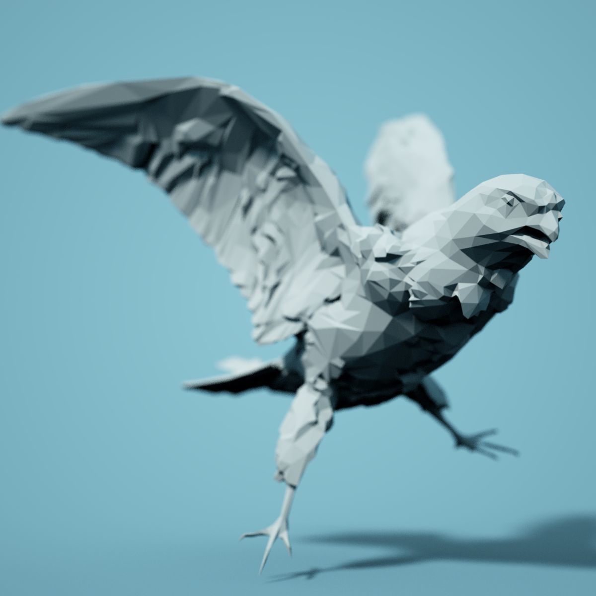 Low Poly bird Collection Low-poly 3D model_80