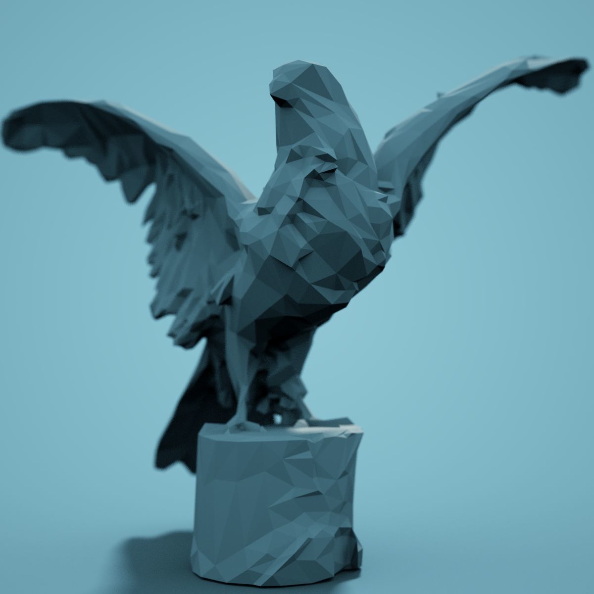 Low Poly bird Collection Low-poly 3D model_10