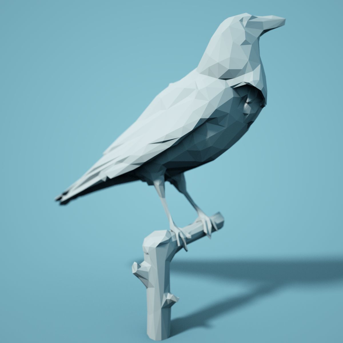 Low Poly bird Collection Low-poly 3D model_53