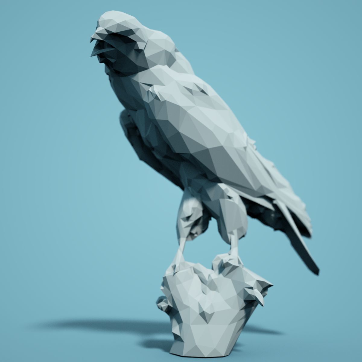 Low Poly bird Collection Low-poly 3D model_27
