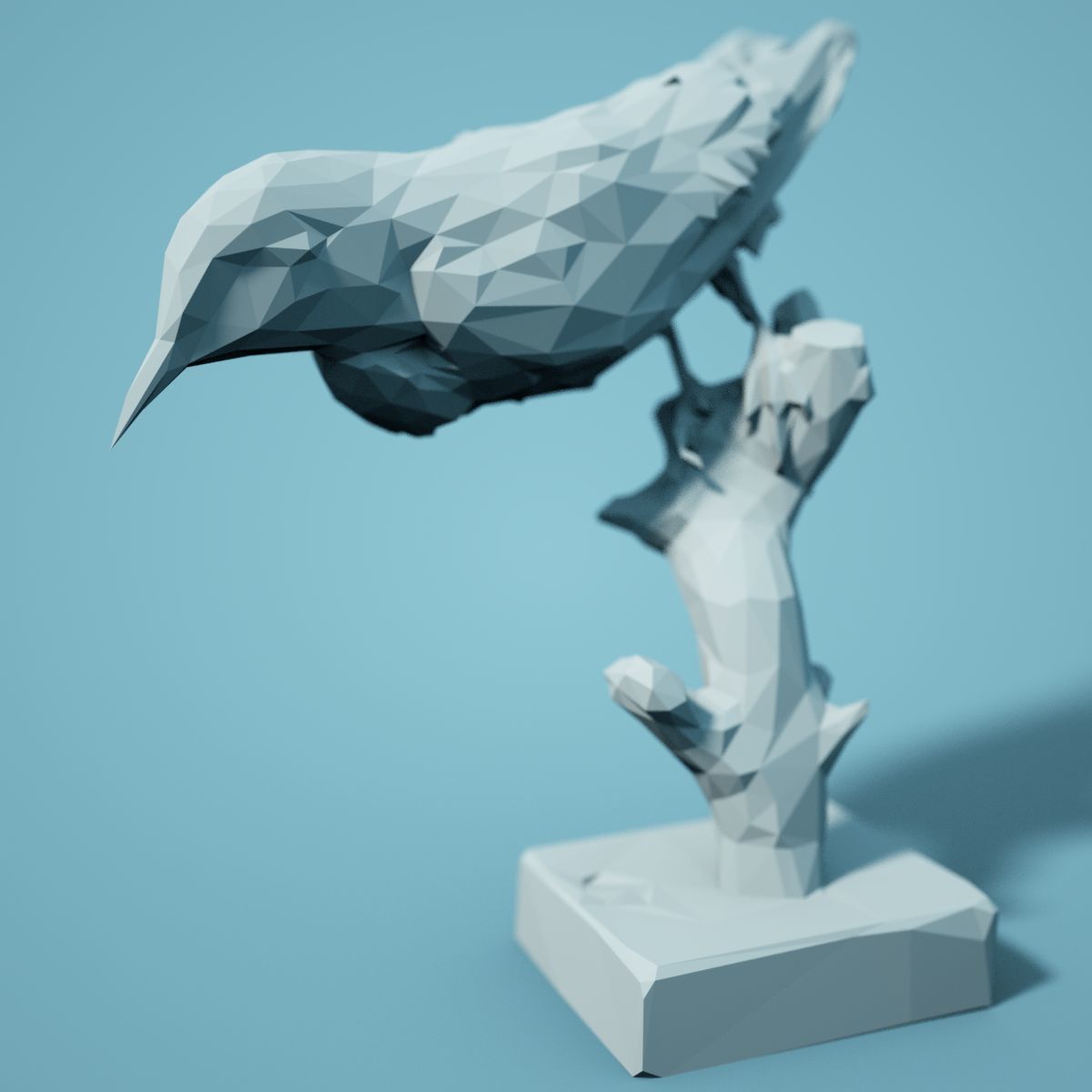 Low Poly bird Collection Low-poly 3D model_49
