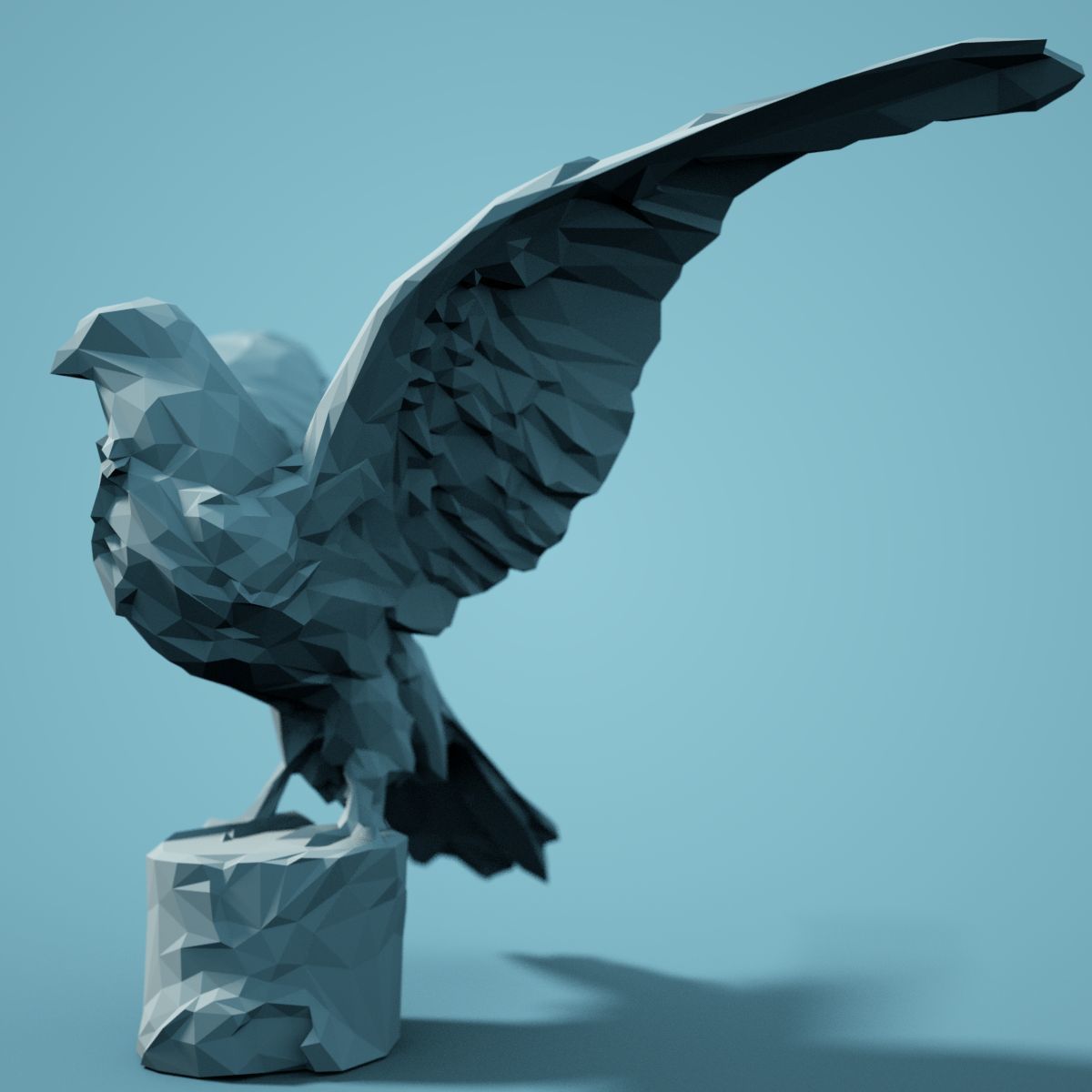 Low Poly bird Collection Low-poly 3D model_46