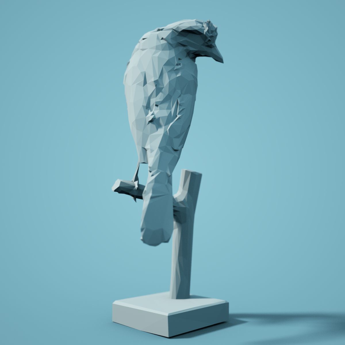 Low Poly bird Collection Low-poly 3D model_87