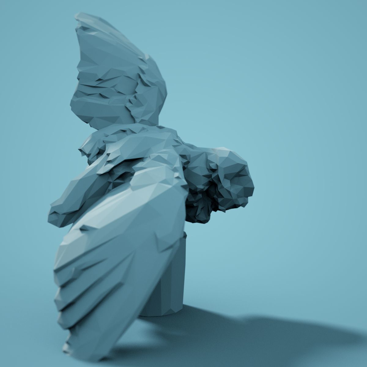 Low Poly bird Collection Low-poly 3D model_58