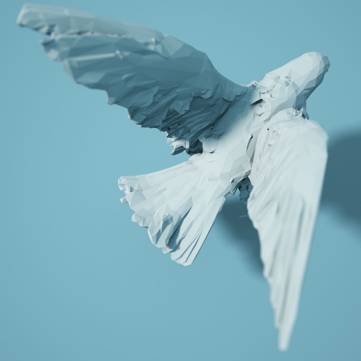 Low Poly bird Collection Low-poly 3D model_88