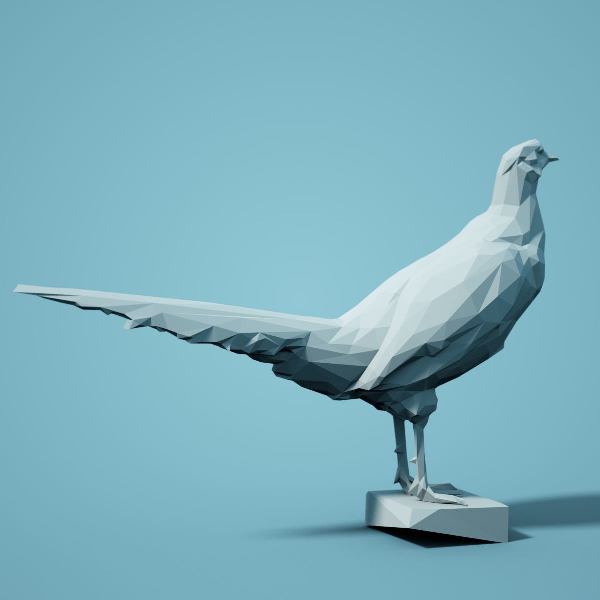 Low Poly bird Collection Low-poly 3D model_104