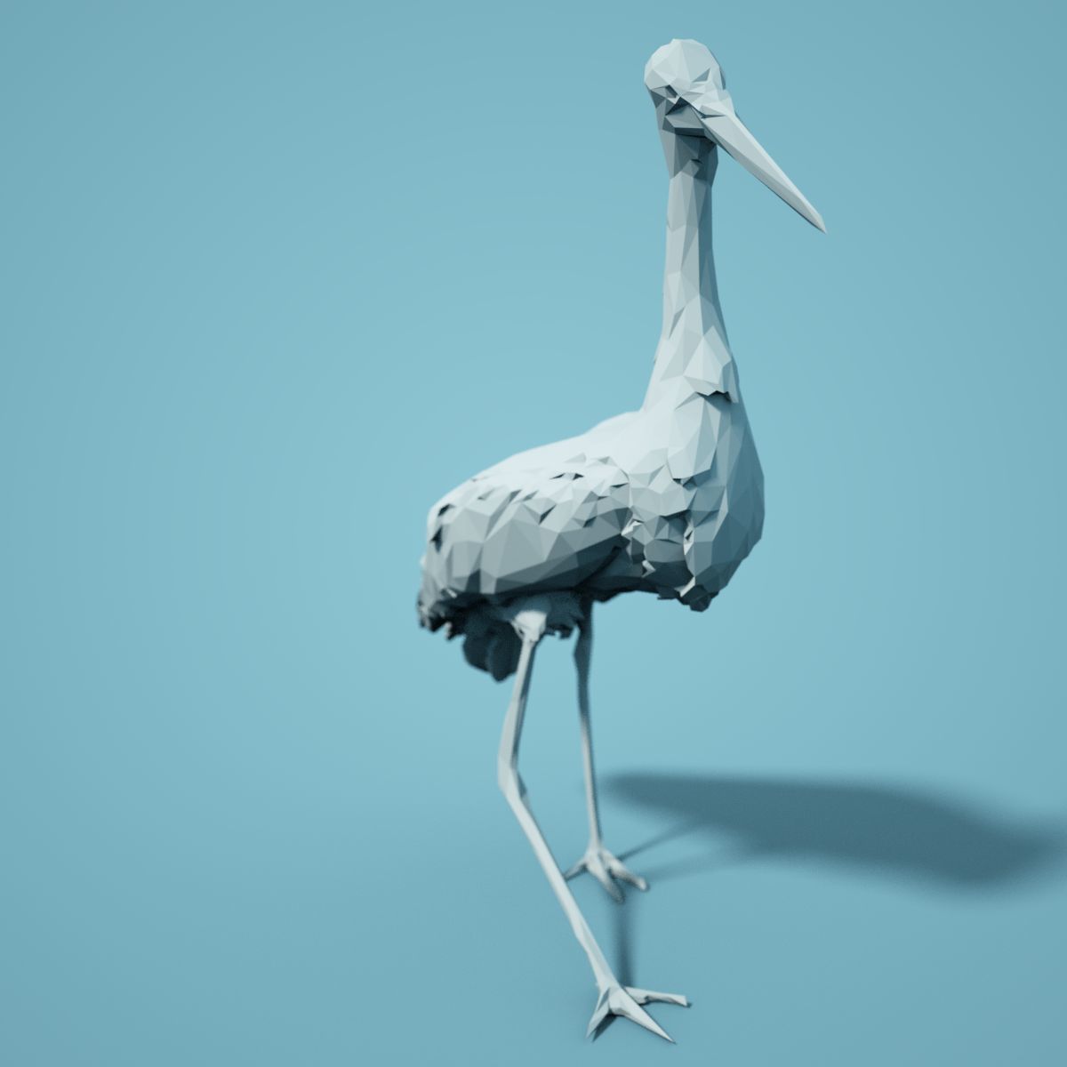 Low Poly bird Collection Low-poly 3D model_50