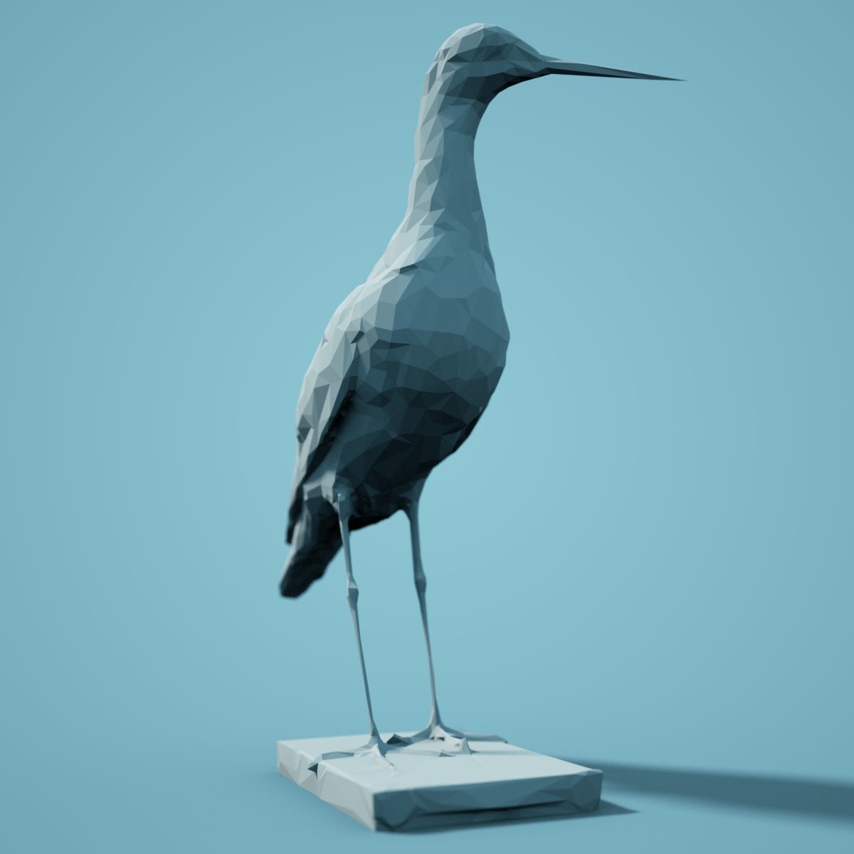 Low Poly bird Collection Low-poly 3D model_5