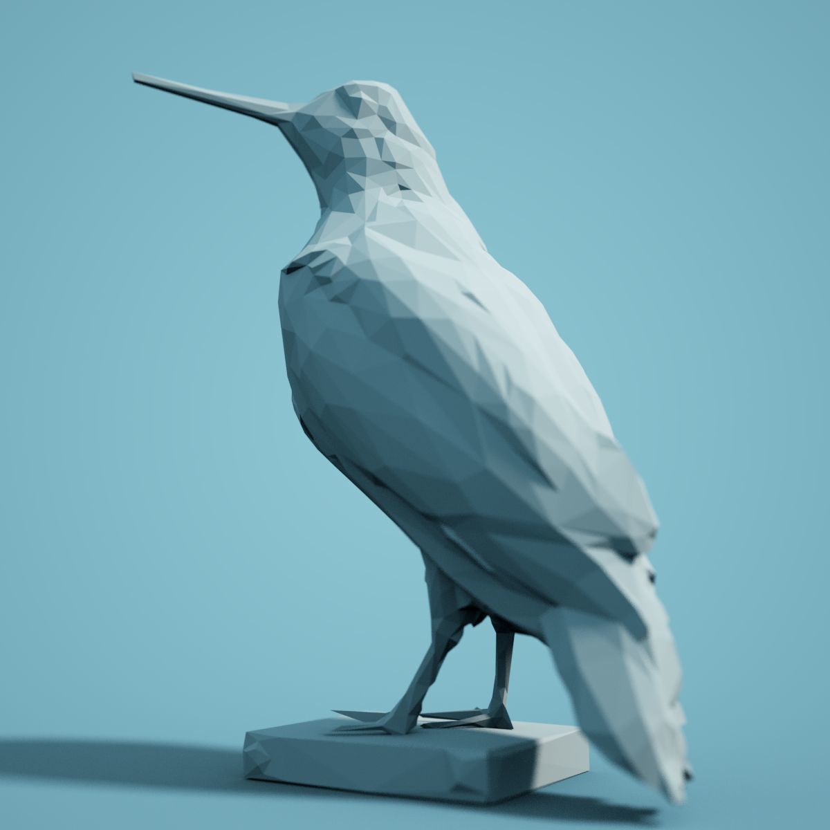 Low Poly bird Collection Low-poly 3D model_39