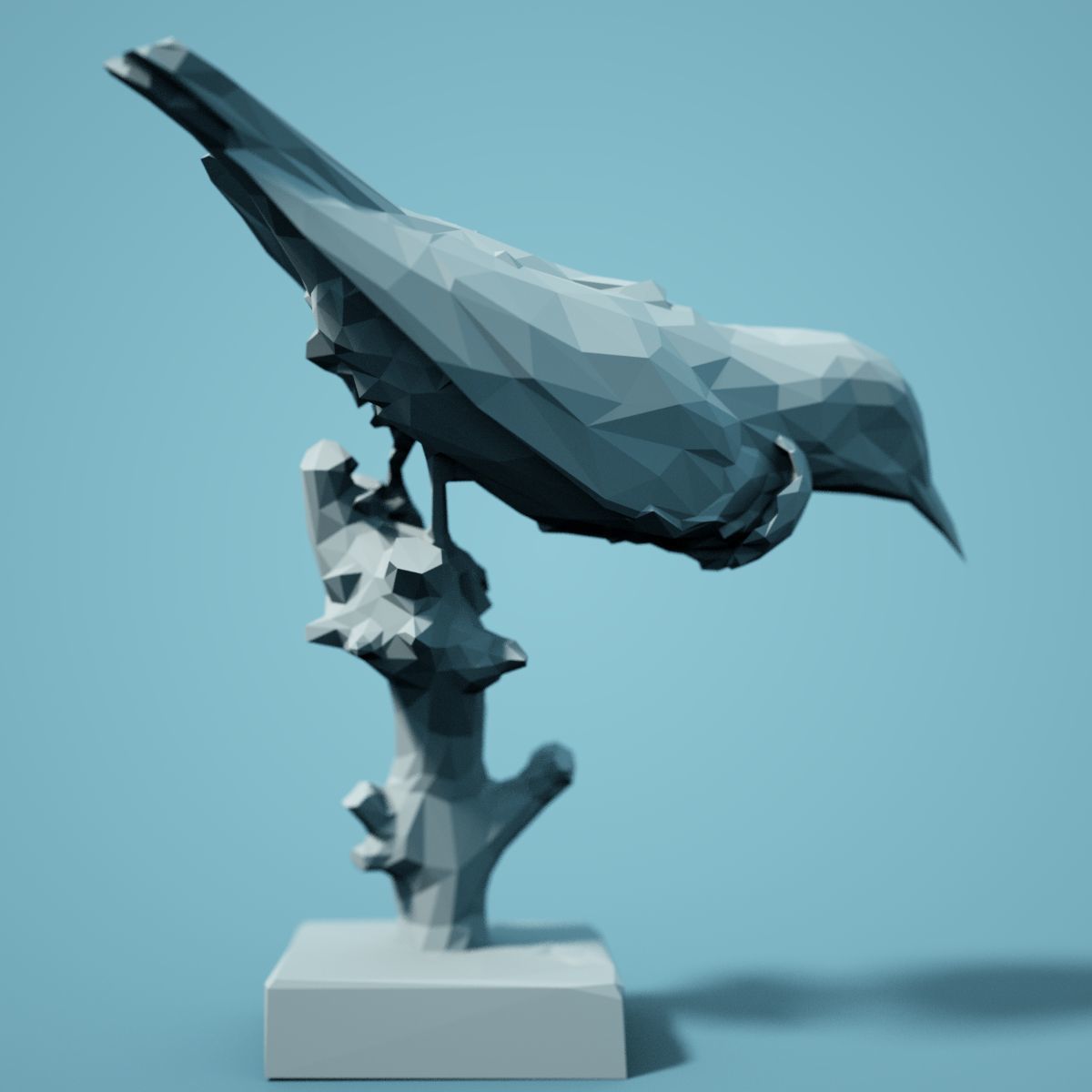 Low Poly bird Collection Low-poly 3D model_21