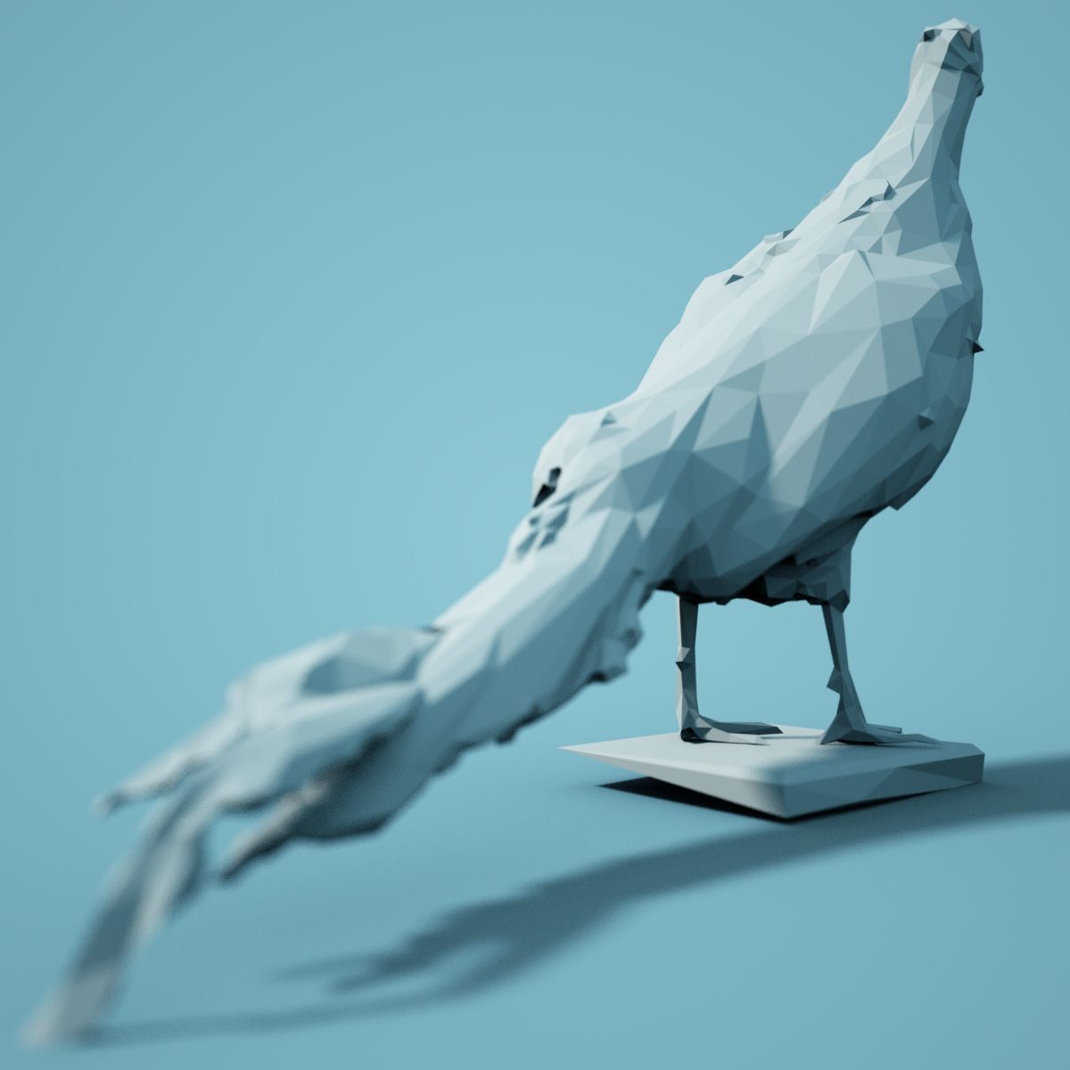 Low Poly bird Collection Low-poly 3D model_90