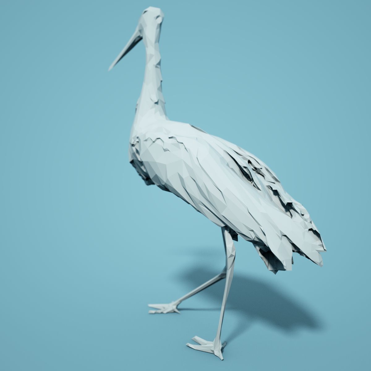 Low Poly bird Collection Low-poly 3D model_62