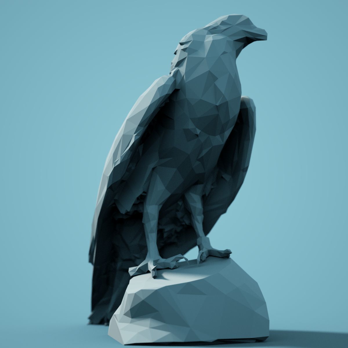 Low Poly bird Collection Low-poly 3D model_108
