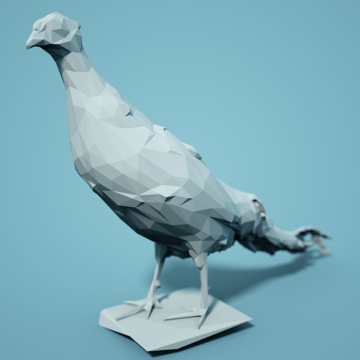 Low Poly bird Collection Low-poly 3D model_100