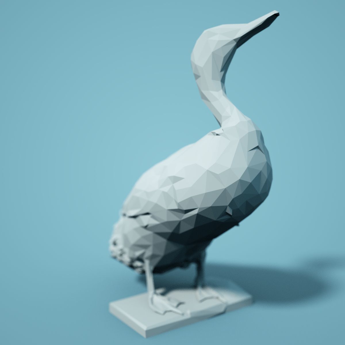 Low Poly bird Collection Low-poly 3D model_138