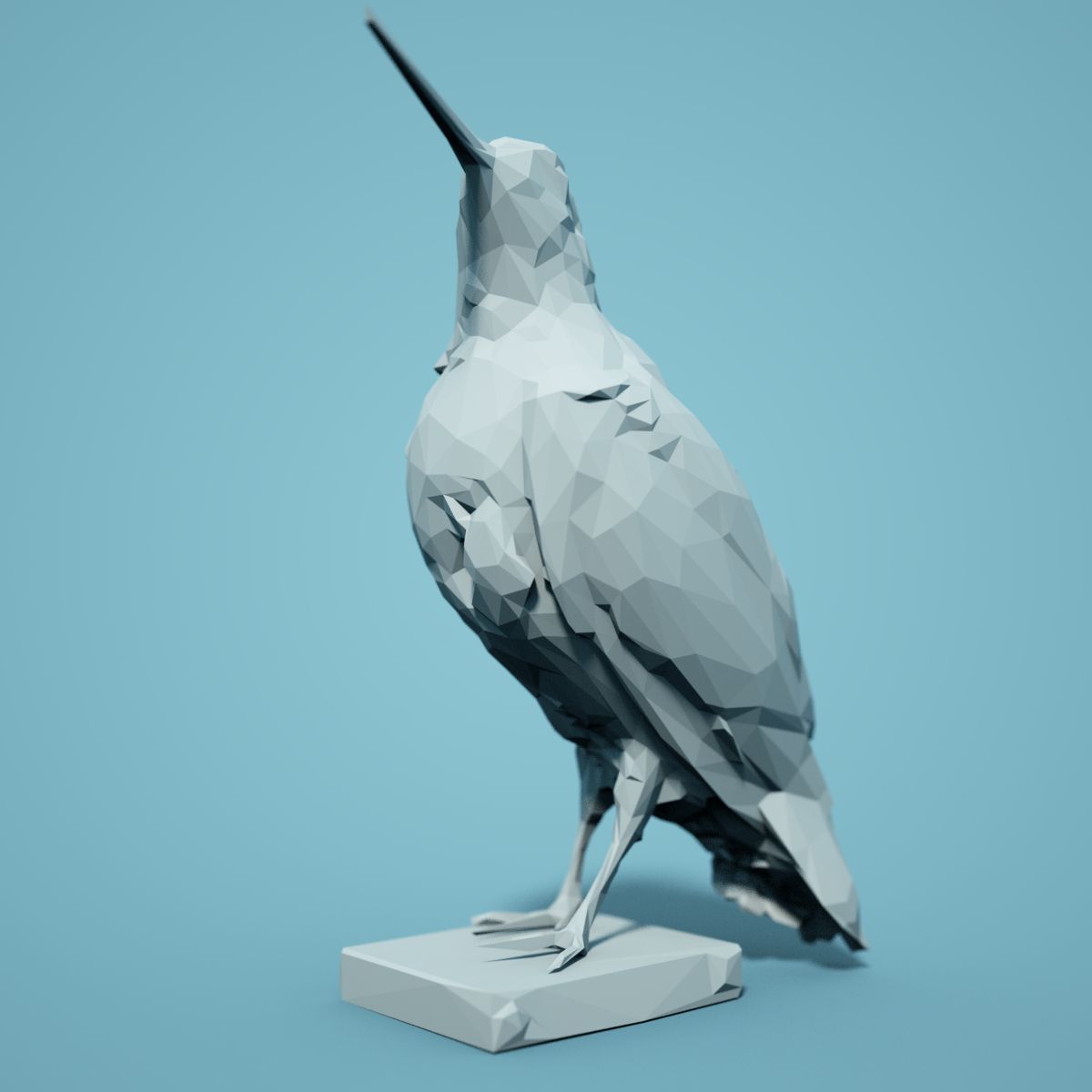 Low Poly bird Collection Low-poly 3D model_29
