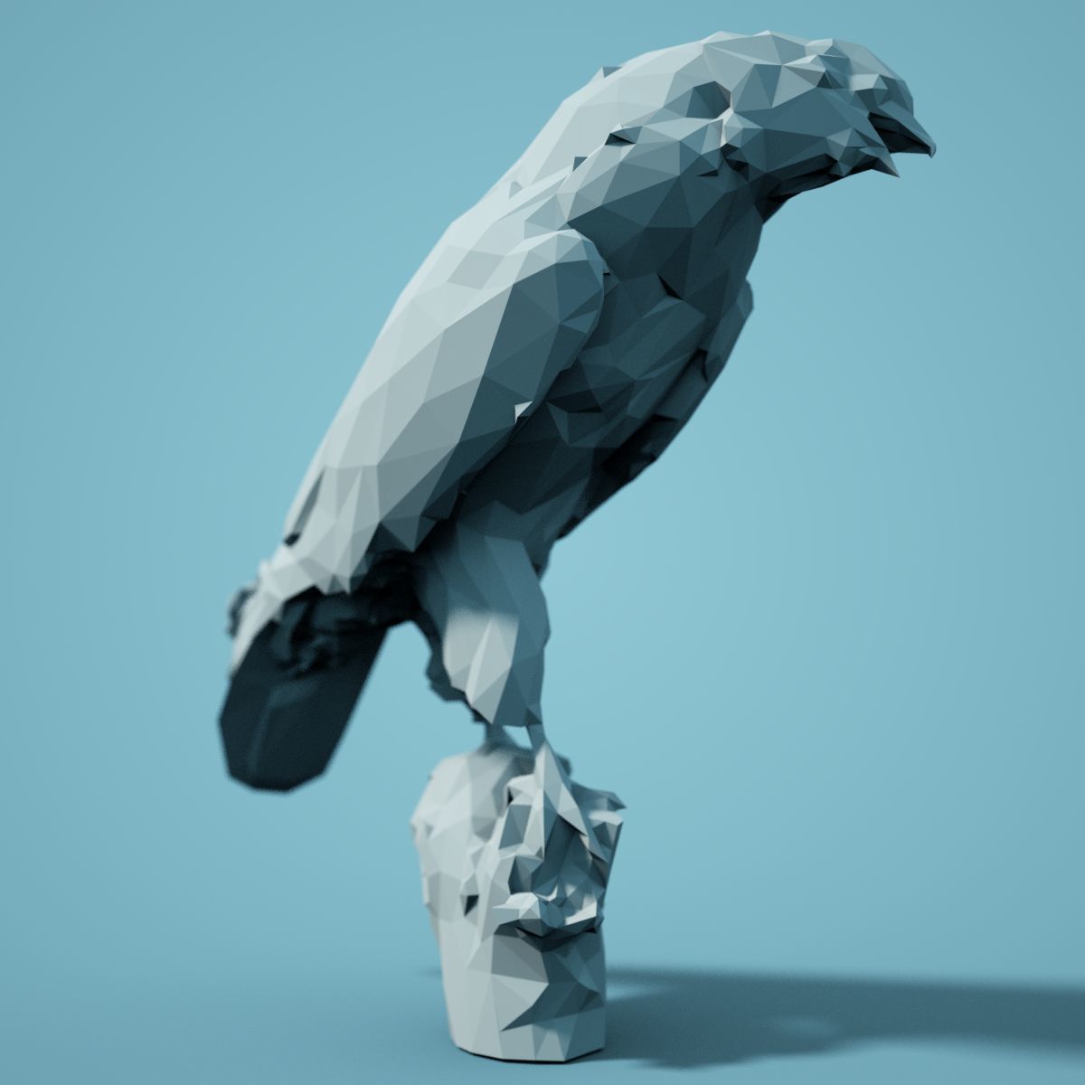 Low Poly bird Collection Low-poly 3D model_40