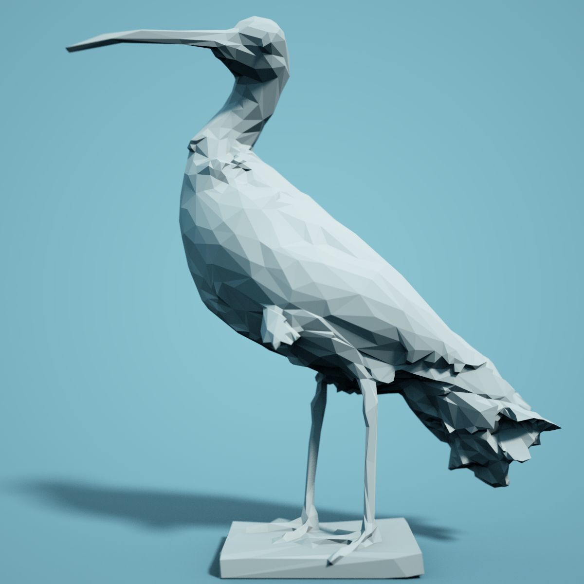 Low Poly bird Collection Low-poly 3D model_26