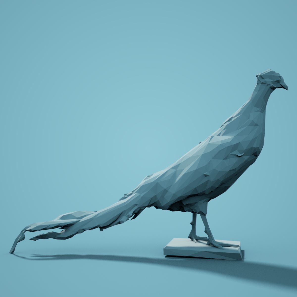 Low Poly bird Collection Low-poly 3D model_93