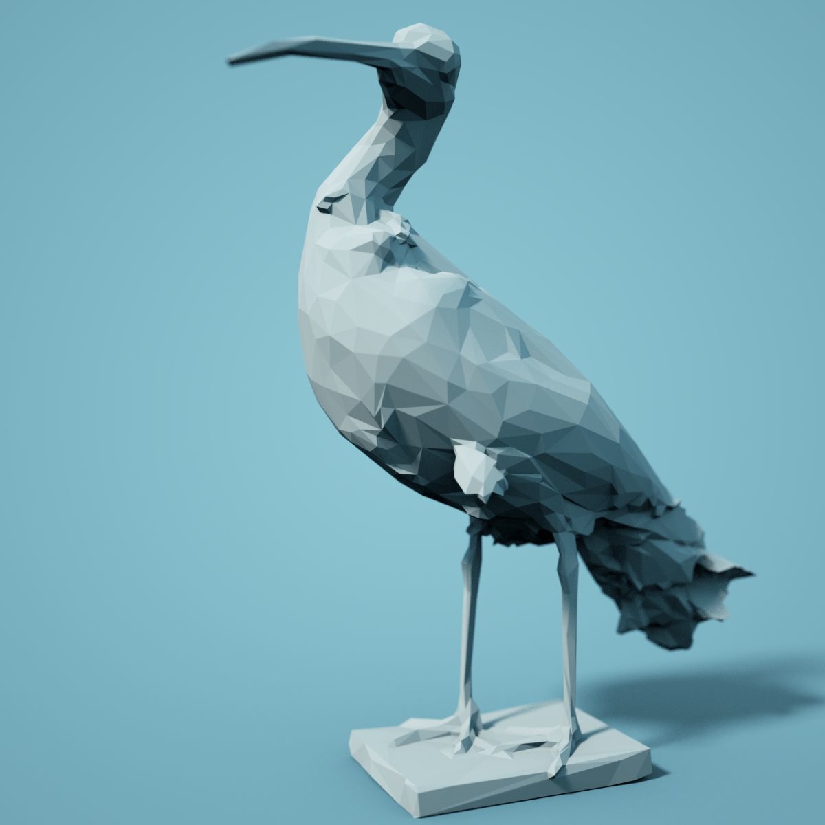Low Poly bird Collection Low-poly 3D model_43