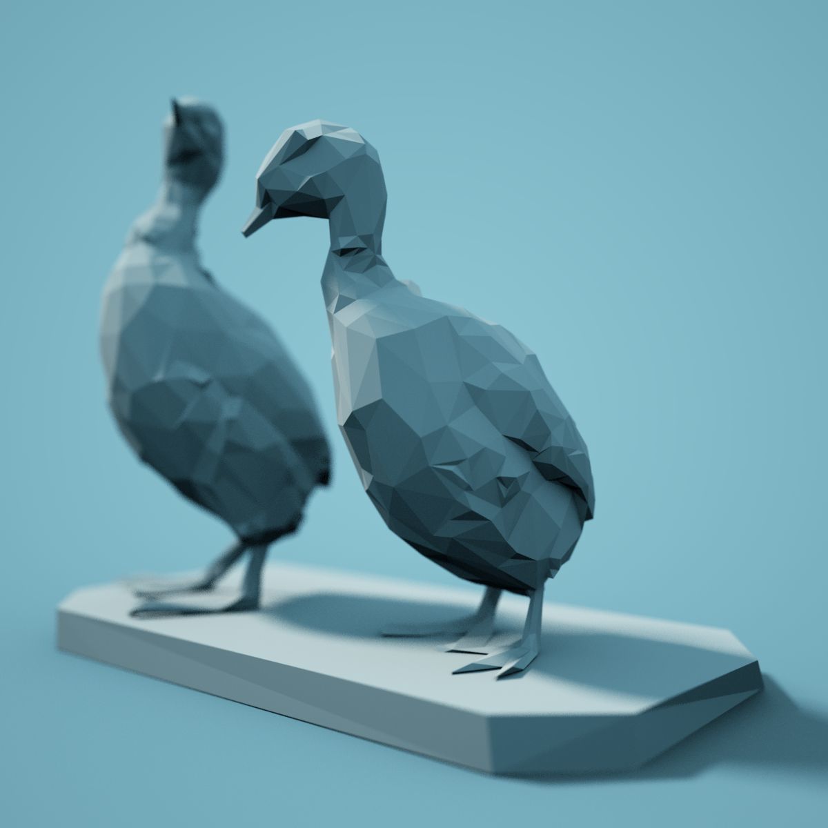 Low Poly bird Collection Low-poly 3D model_137