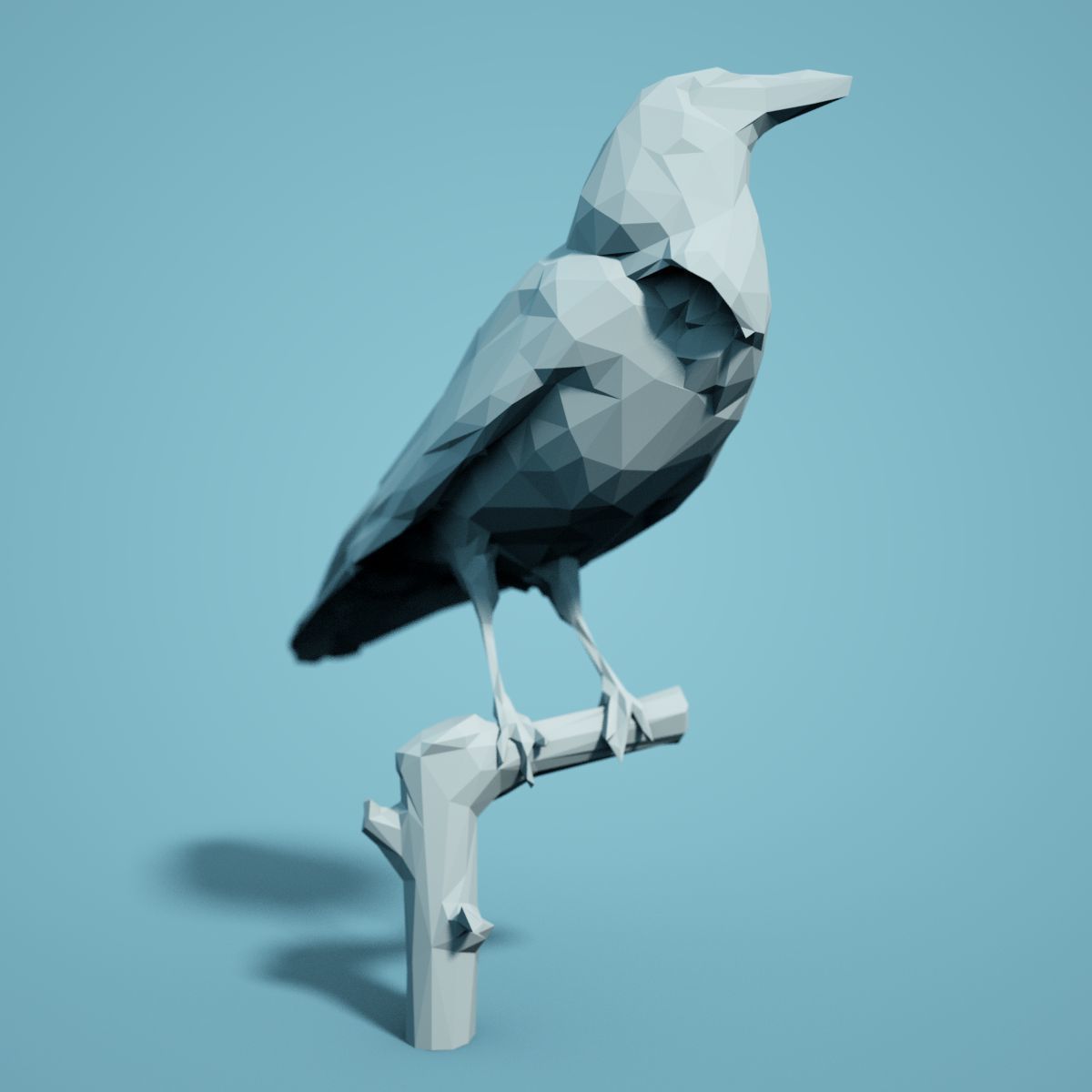 Low Poly bird Collection Low-poly 3D model_70
