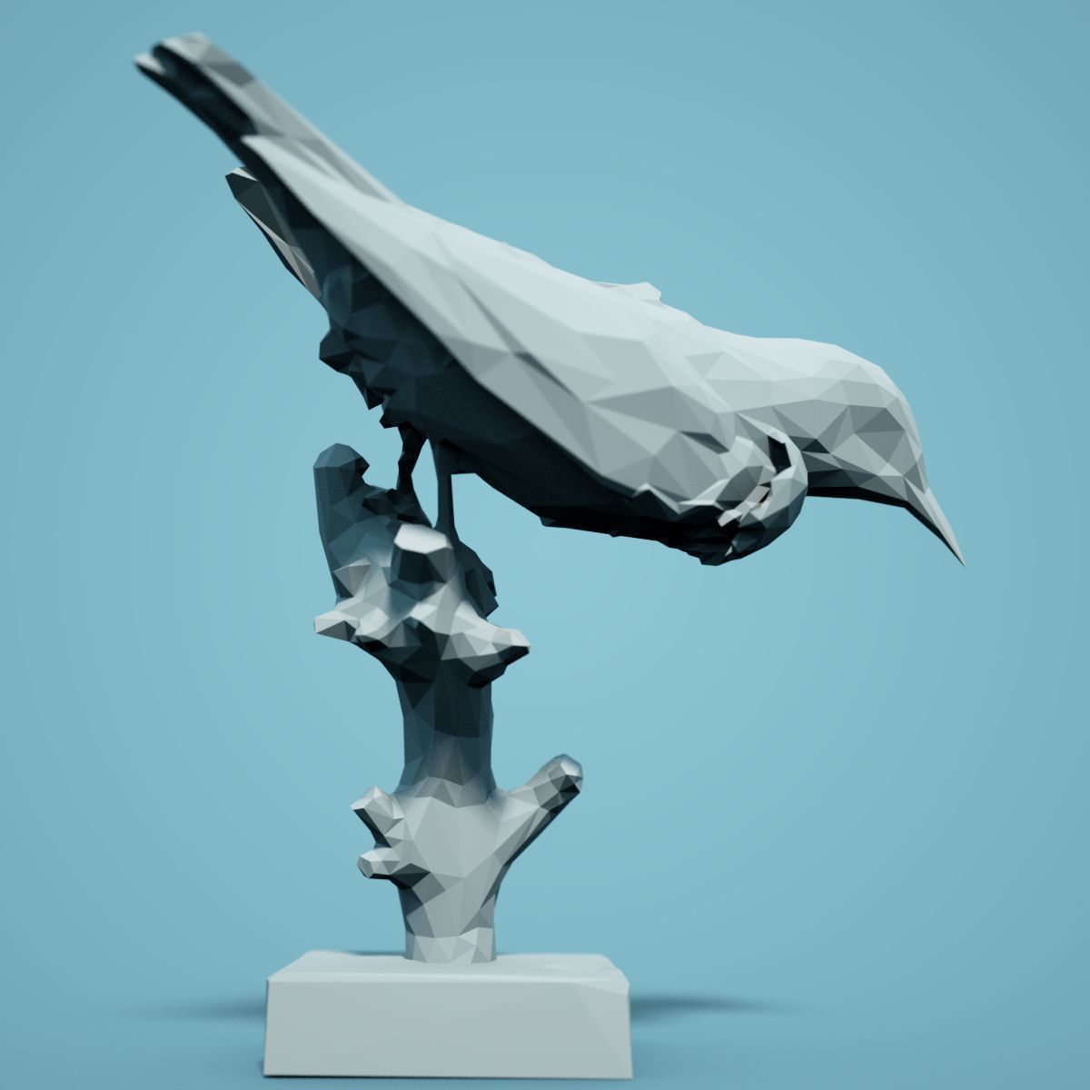 Low Poly bird Collection Low-poly 3D model_38