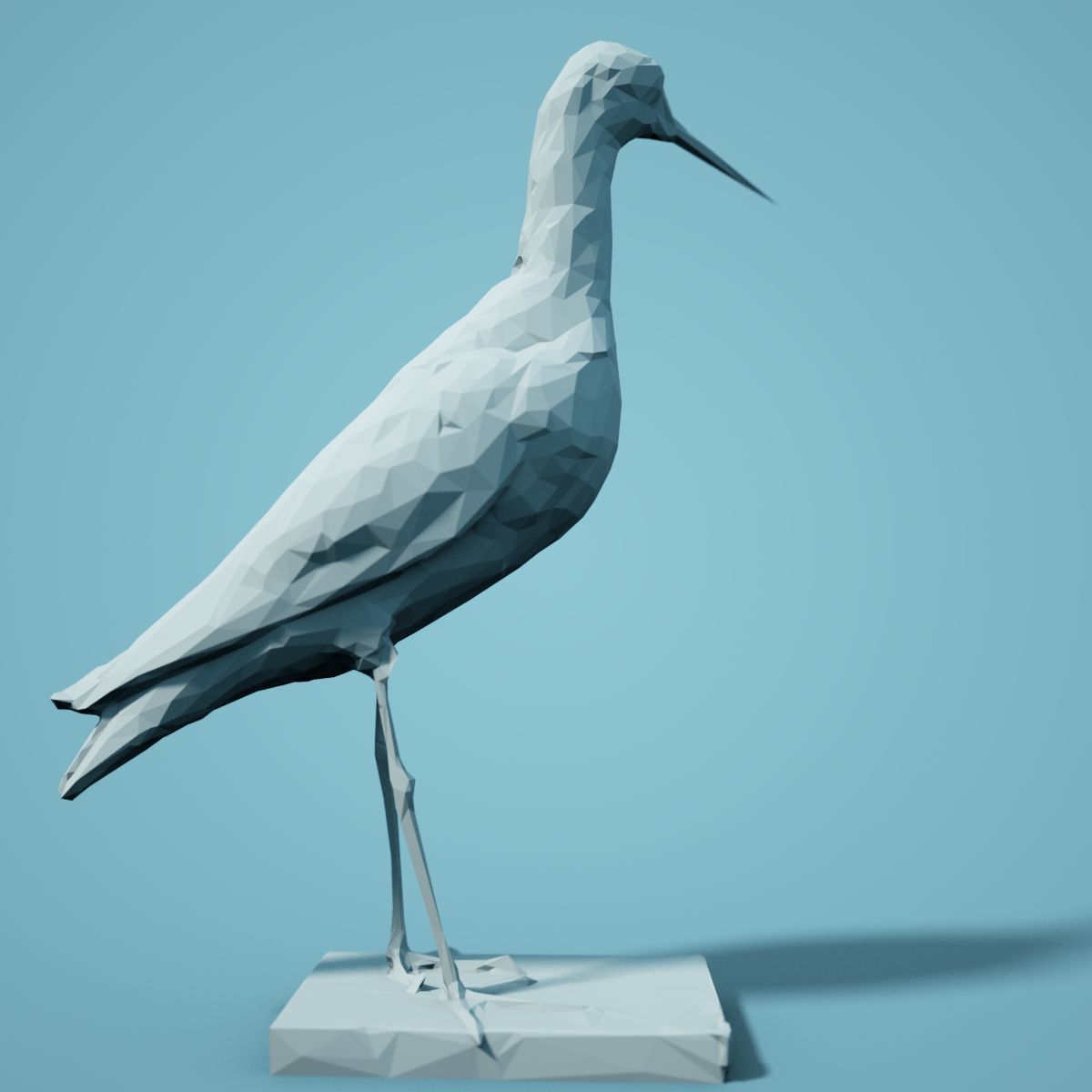 Low Poly bird Collection Low-poly 3D model_16