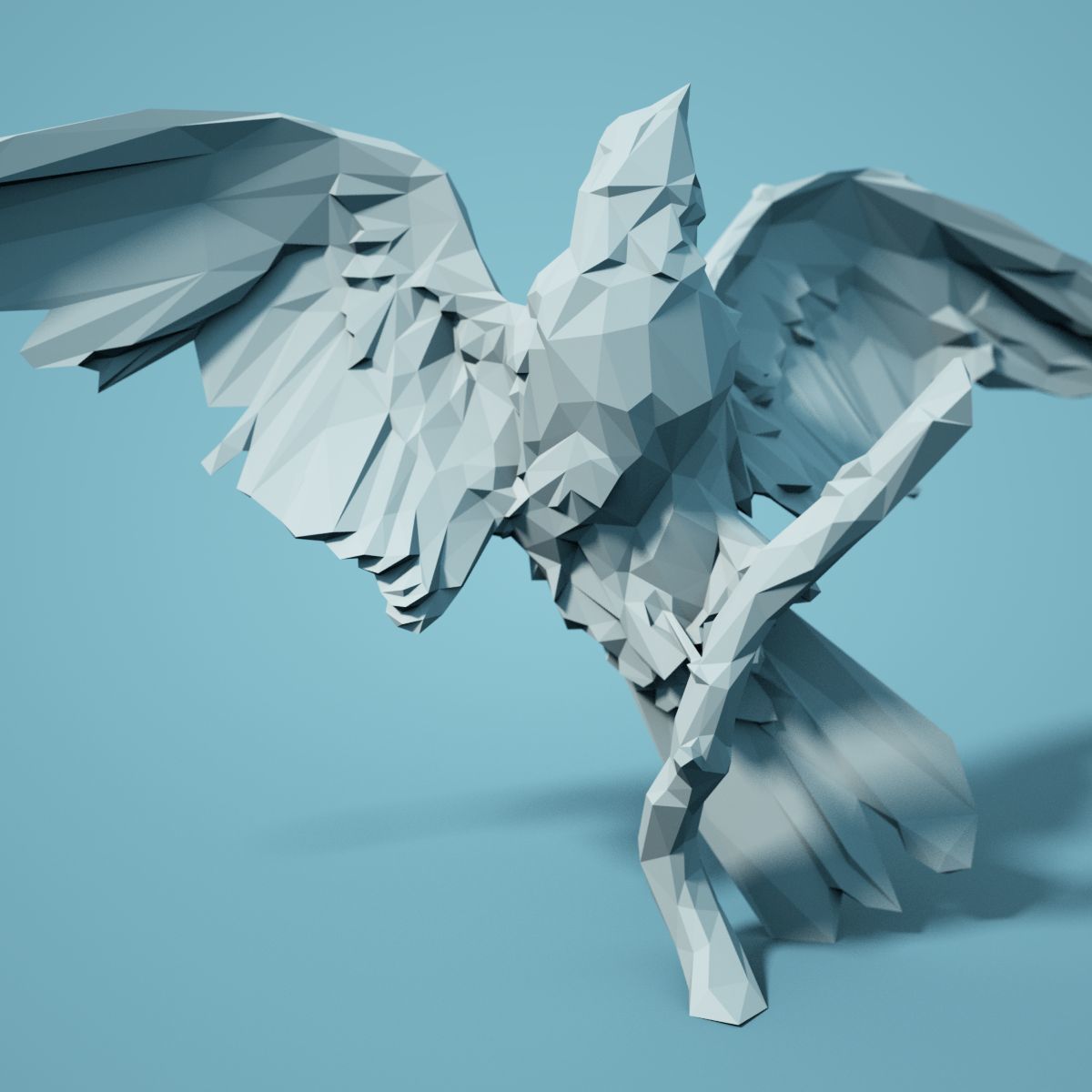Low Poly bird Collection Low-poly 3D model_110