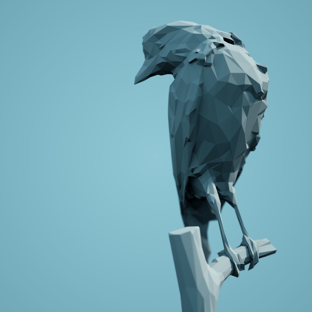 Low Poly bird Collection Low-poly 3D model_91