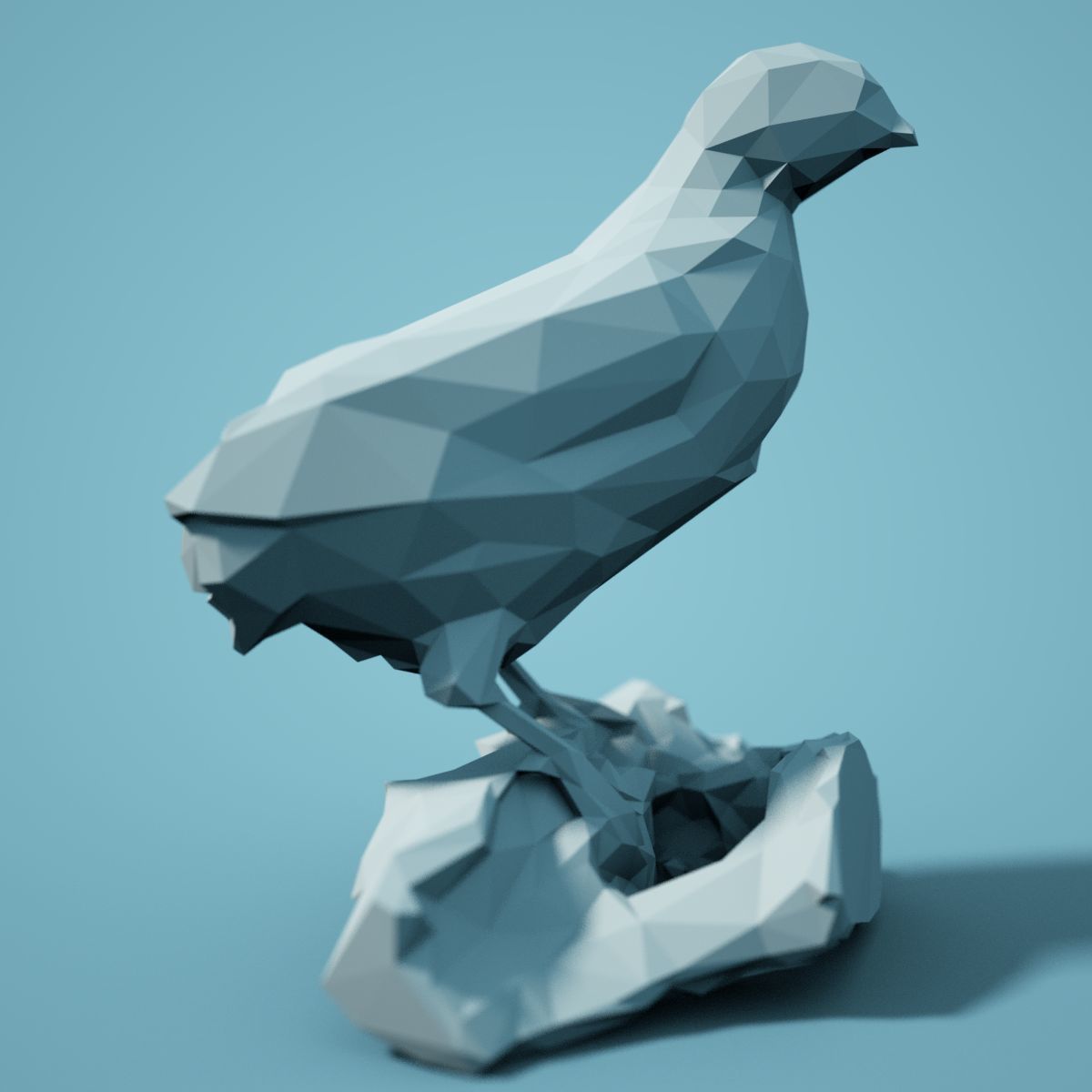 Low Poly bird Collection Low-poly 3D model_51