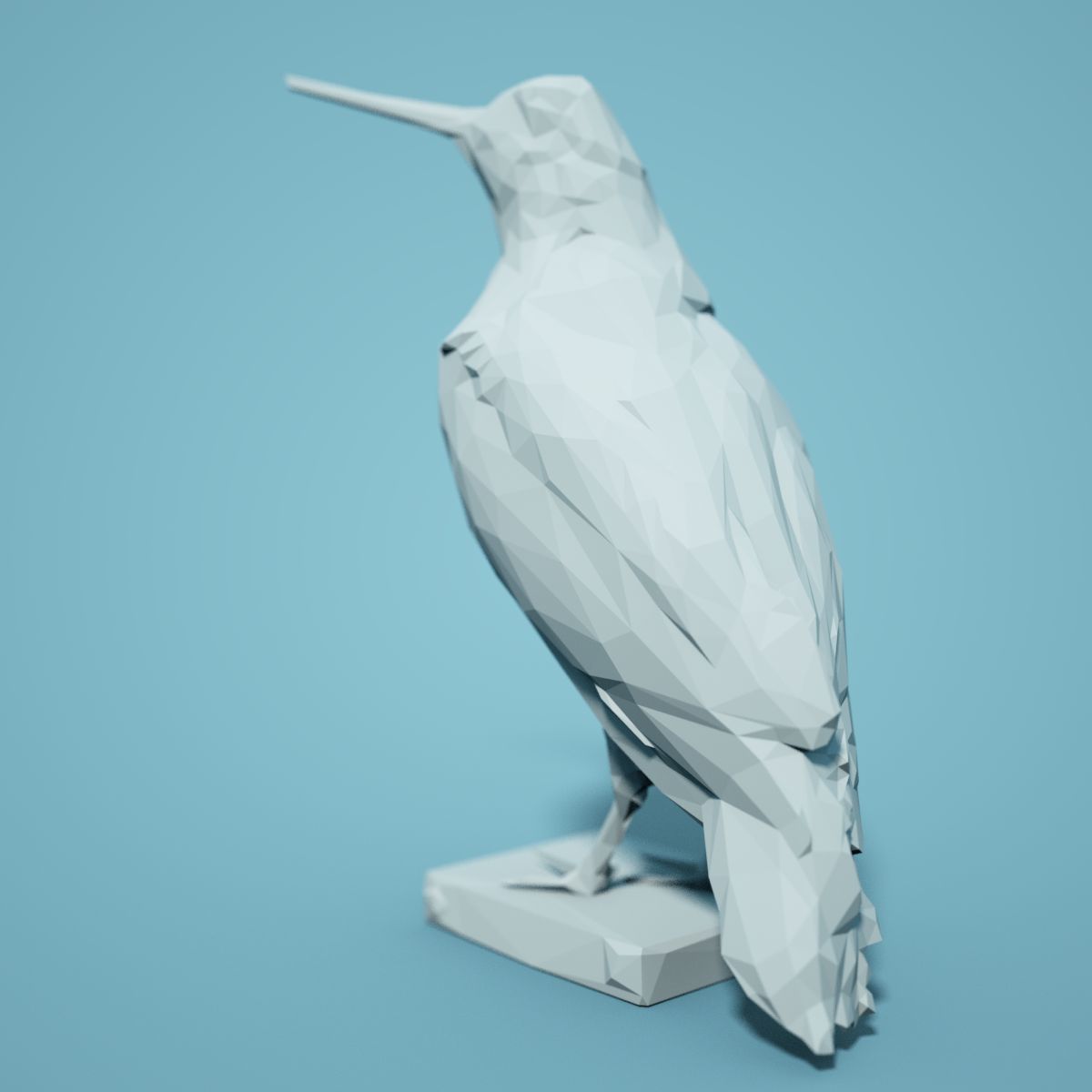 Low Poly bird Collection Low-poly 3D model_20