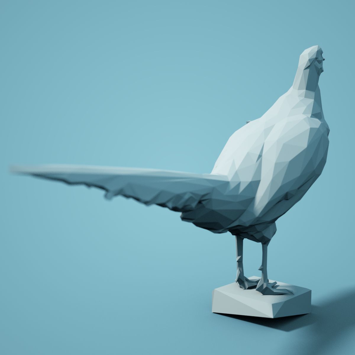 Low Poly bird Collection Low-poly 3D model_86