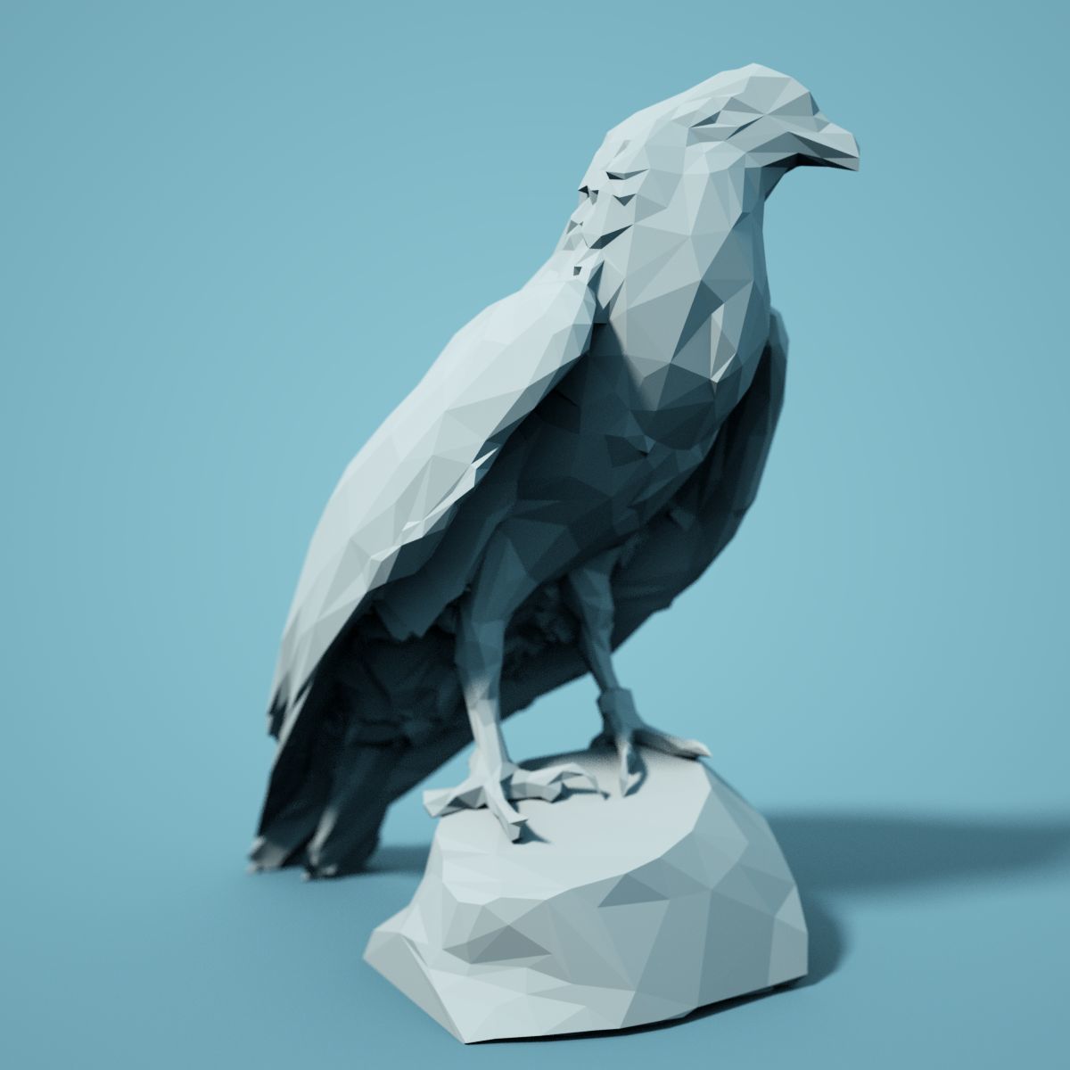 Low Poly bird Collection Low-poly 3D model_127