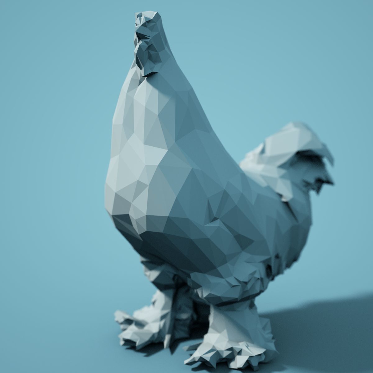 Low Poly bird Collection Low-poly 3D model_107