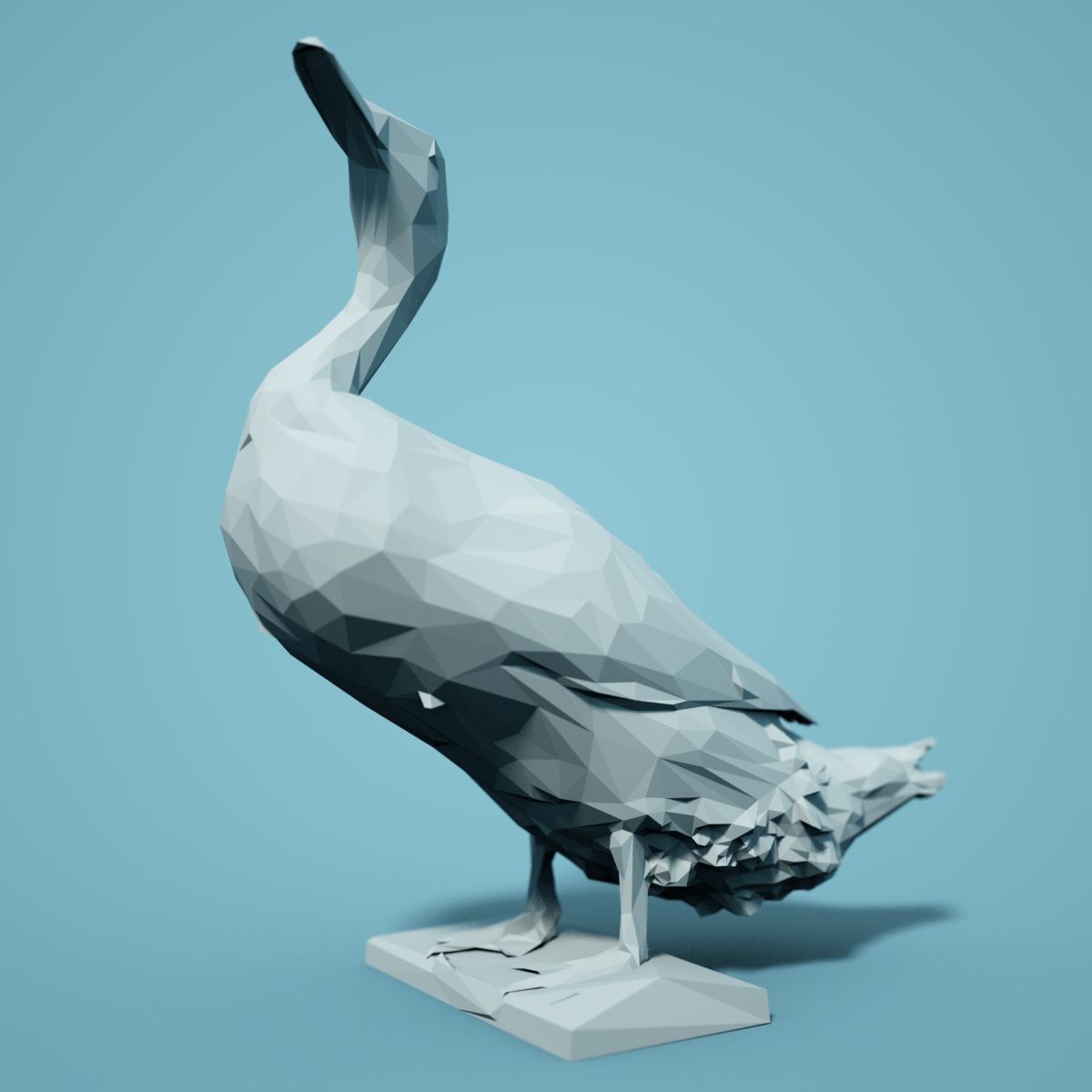 Low Poly bird Collection Low-poly 3D model_129