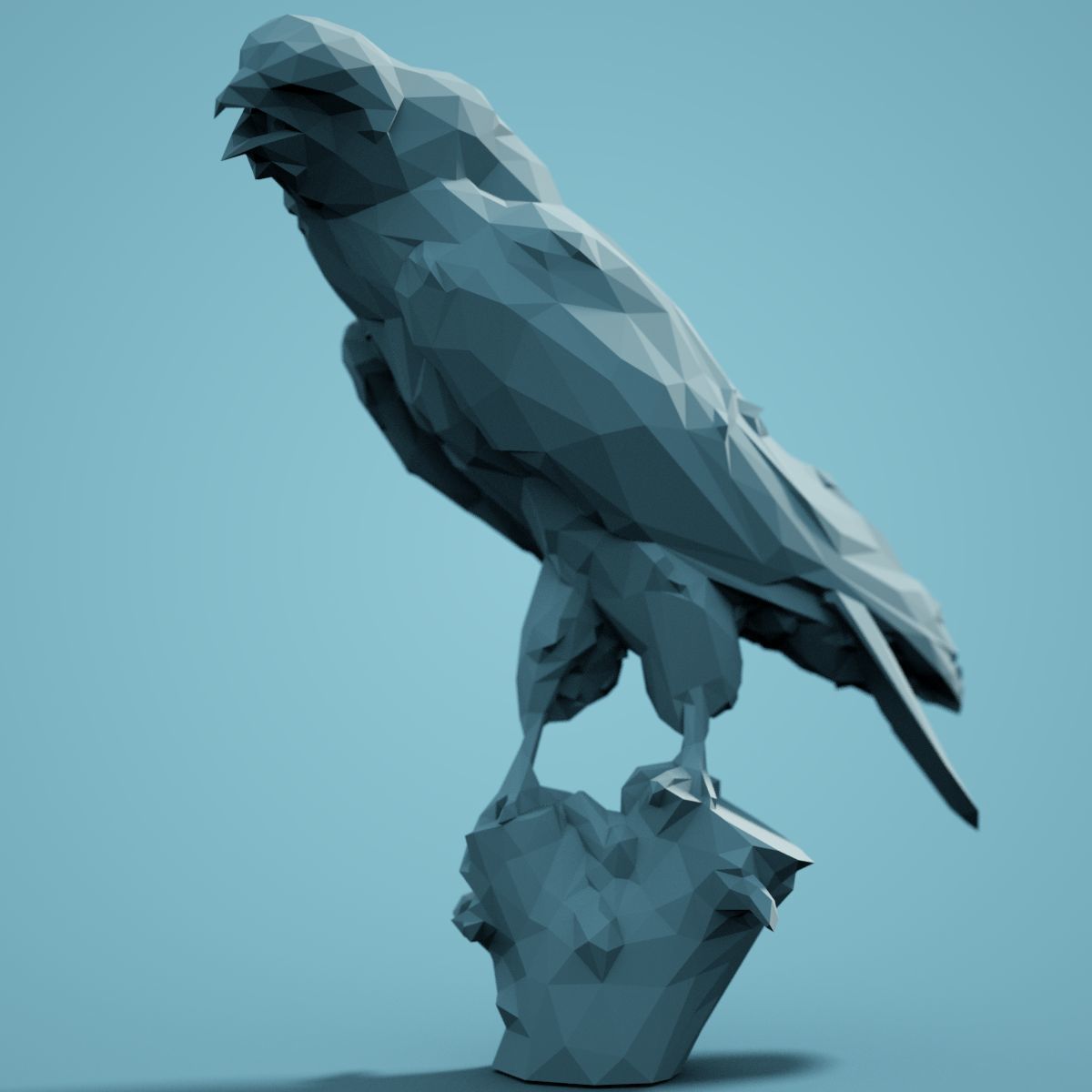 Low Poly bird Collection Low-poly 3D model_9