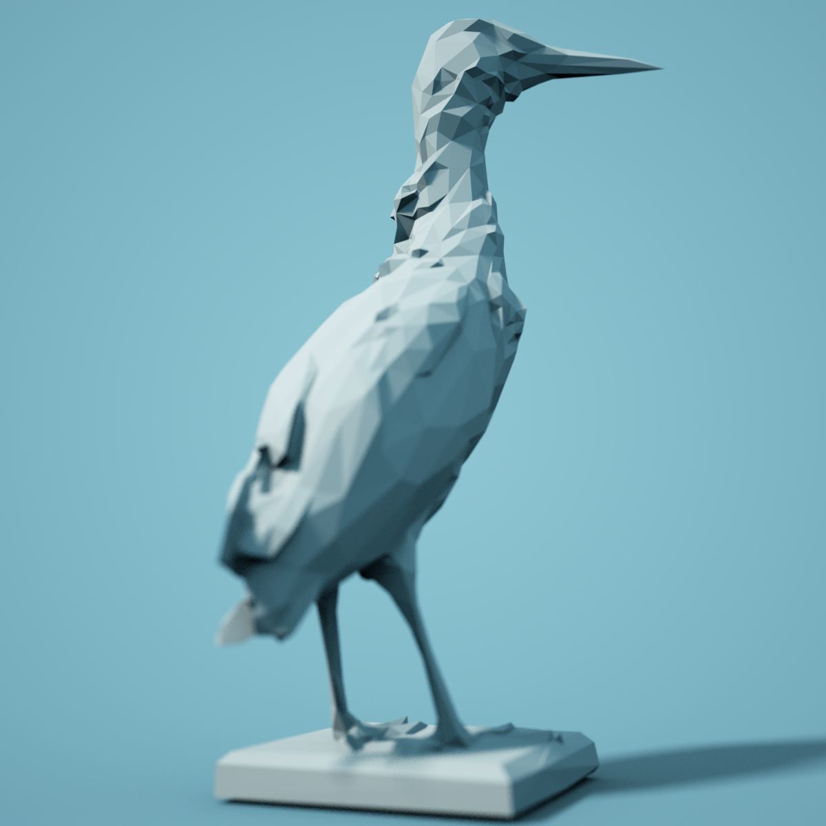 Low Poly bird Collection Low-poly 3D model_6